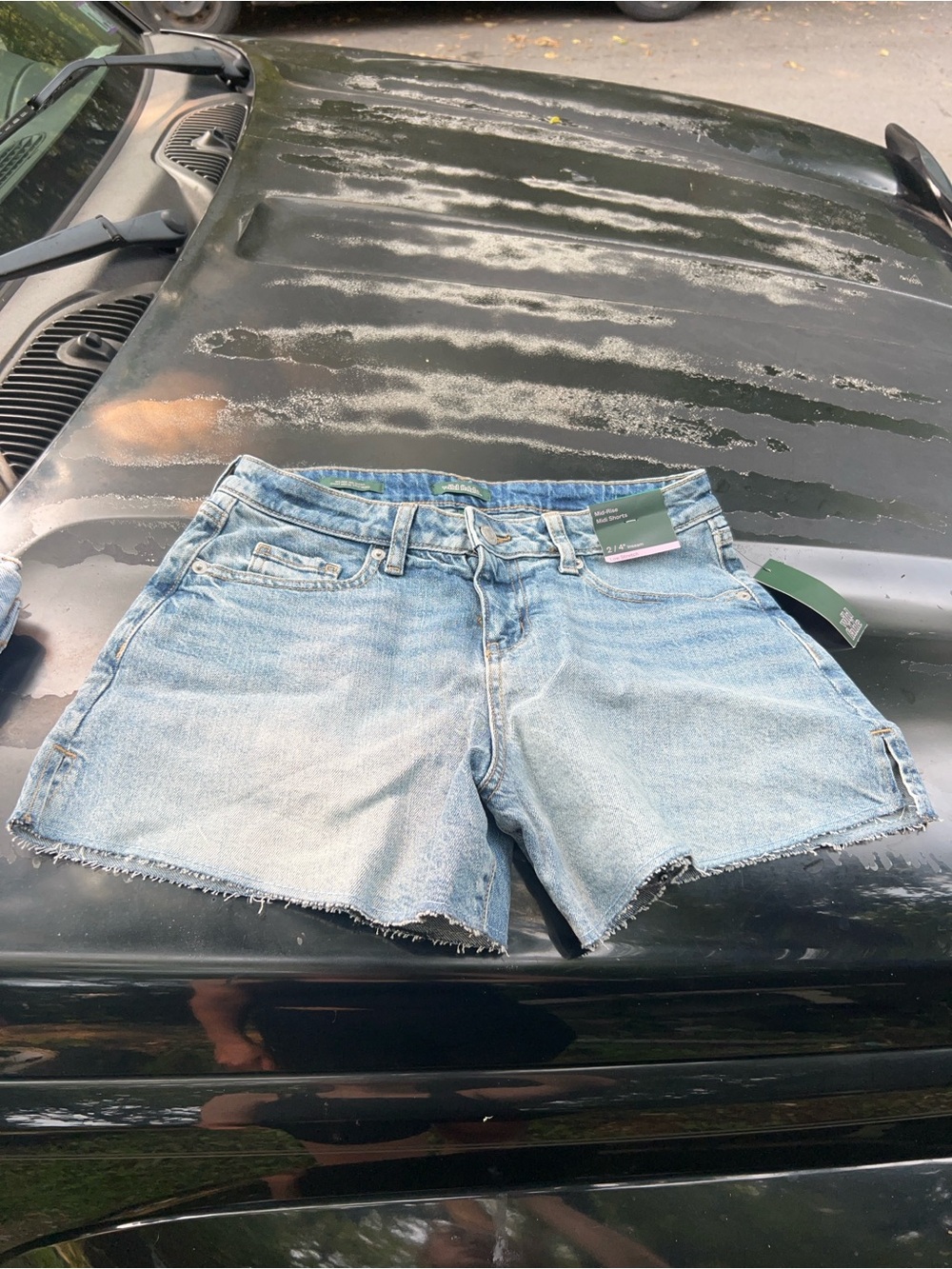 wild fable Light Blue Distressed Denim Cutoff Shorts